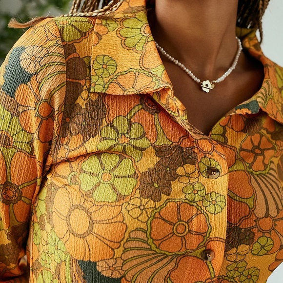 NWOT Urban Outfitters Damson Madder Dolly Psychedelic Maxi Dress Sz 2 / 4 Z81-4 - Picture 7 of 11